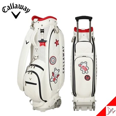 Callaway 2025 KALLY Women's Wheeled Caddie Bag 9" 5Way PU PE Brand New -WHITE - Image 1 of 4