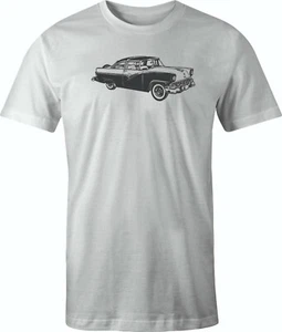 55 Ford Crown Victoria Zeichnung gedruckt auf Herrenhemd.  KOSTENLOSER VERSAND!!! - Bild 1 von 9