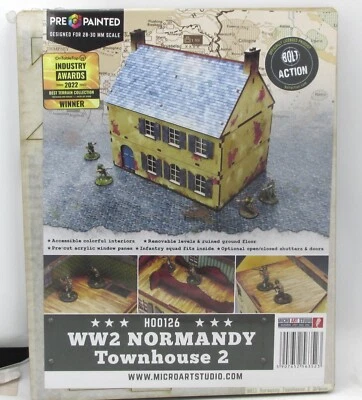 Micro Art Studio H00126 WW2 Normandy Townhouse 2 (Bolt Action) Terrain Kit - Image 1 of 4