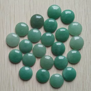 Fashion natural green aventurine round CABOCHON 20mm beads 30pcs/lot wholesale - Picture 1 of 2