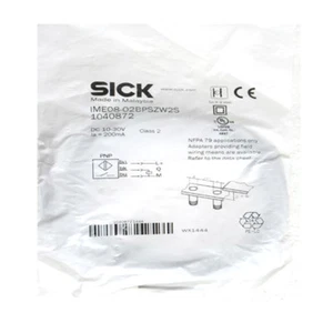 SICK IME08-02BPSZW2S Inductive Proximity Sensors,PNP,New✦Kd - Picture 1 of 3