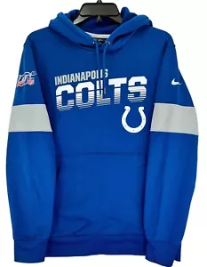 Nike On-Field Indianapolis Colts Hoodie Sweater Mens Med Blue 100 Years Pullover - Picture 1 of 7
