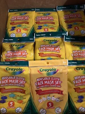 Crayola 170-220542 Kids Reusable Cloth Face Mask Set - Multicolor - Image 1 of 2