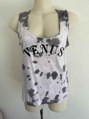 Vivienne Westwood Etiqueta Roja Top Algodón Venus Tie Dye Gris Singlet Cami 12-L Raro Foto 1 de 4