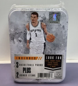 RARE Victor Wembanyama New Factory Sealed 2024 NBA Tin  3 Packs & 2 Bonus Items - Picture 1 of 3