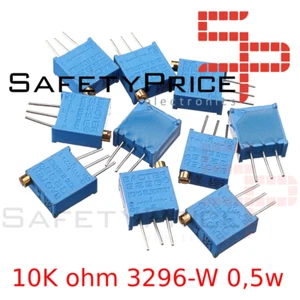 5x Potenciometro Multivuelta 10K ohm 3296-W 0,5w resistencia variable Trimpot - Imagen 1 de 1