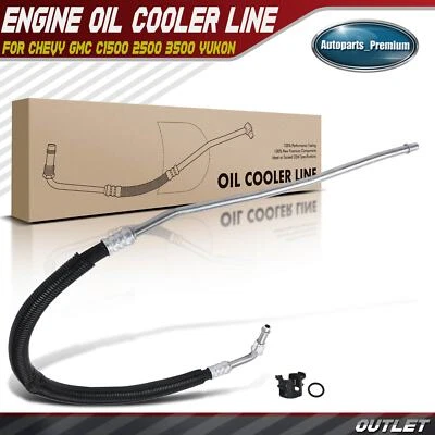Conjunto de manguera de enfriador de aceite de motor para Chevy GMC C1500 2500 3500 1988-1995 Yukon Foto 1 de 4