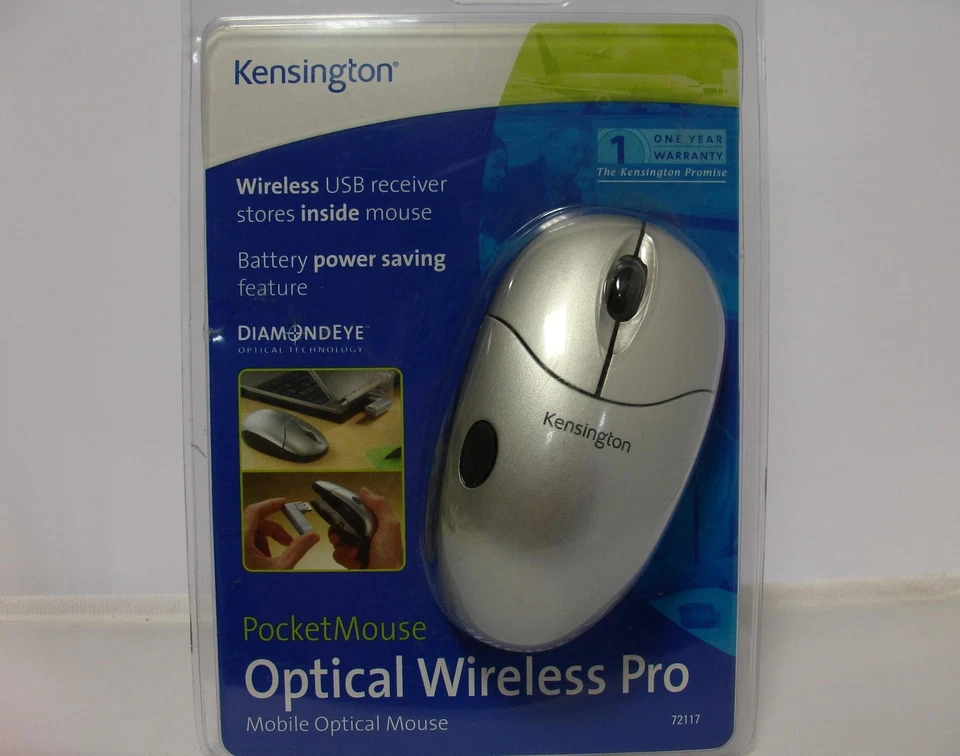 Kensington PocketMouse Pro Wireless Compact Travel USB Mouse - PC/Mac (72117) - Image 1 of 1