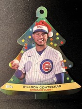 2022 Topps Willson Contreras Holiday Die Cut Ornament card Chicago Cubs