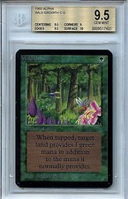 MTG Alpha Wild Growth BGS 9.5 Gem Mint Magic WOTC Card 7431