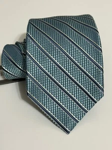 Daniel Cremieux Signature Collection Seven Fold Silk Tie In Teal Color - Picture 1 of 4