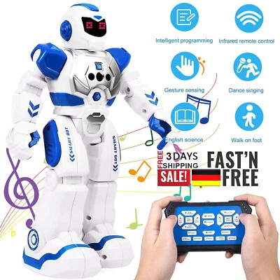 MARKENLOS Intelligente RC Roboter Ferngesteuerter Spielzeug mit Musik Kinder Gestensensor~