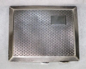 Antigua caja de cigarrillos dorada de plata de ley de 1927 de Birmingham, Inglaterra #22 - Imagen 1 de 10