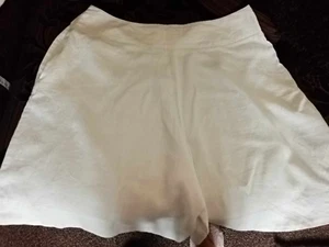 NEXT smart white linen shorts size 16 - Picture 1 of 3