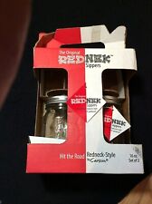 SALE ~Original Red Nek Sippers by Carson With Screw-on Lid Straws Set 2 16 oz.