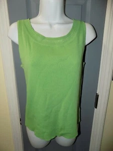 Norton McNaughton Green Tank Shell Sleeveless Top Shirt Size S Women's EUC - Picture 1 of 3