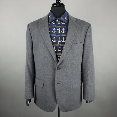 Abrigo Blazer Deportivo Jos A Bank Para Hombre 44R Gris Lana Cachemira 2 Botones Oficina Informal Foto 1 de 4