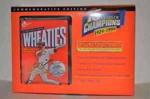 1999 MARK McGWIRE ST. LOUIS CARDINALS MINI WHEATIES CEREAL BOX PLASTIC CASE - Picture 1 of 1
