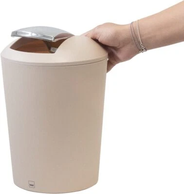 Kela Schwingeimer Marta creme Abfalleimer Mülleimer Kosmetikeimer 5 L Badeimer - Bild 1 von 4