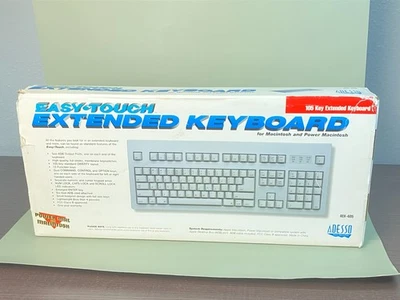 Adesso Easy Touch Extended Keyboard AEK-405 MAC Vintage Macintosh - Image 1 of 4