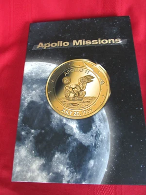 2019 American Mint Apollo Missions 24k gold plated Medal Coin Set w/case COA - Image 1 of 4