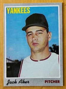 1970 Topps Baseball #43 Jack Aker - New York Yankees - EX-MT - Picture 1 of 2