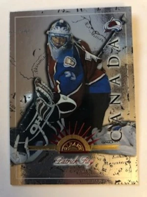Lote de 4 tarjetas de hockey Patrick Roy - varios años Foto 1 de 4