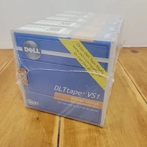 NEW 5-PACK DELL DLTtape VS1 160GB w/ VS160 320GB w/ DLT-V4 Tape Data Cartridge - Afbeelding 1 van 4