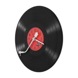 EuropéEn RéTro Nostalgique Horloge Ultra-Silencieuse Disque Vinyle Personna5405 - Foto 1 di 7