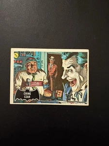 1966 OPC SET BREAK #10 CRIME CZAR BLACK BAT CARD PRINTED IN CANADA EX! - Picture 1 of 2