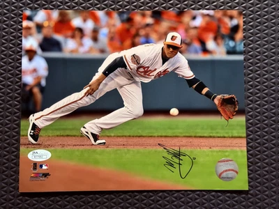 Manny Machado Signed Autograph 8x10 Photo Baltimore Orioles JSA - Image 1 of 3