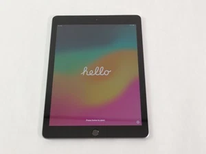 Apple iPad 6th Gen A1954 32 GB iOS 17.7.6 Space Gray ( Wi-Fi + 4G ) Unlocked - Picture 1 of 8