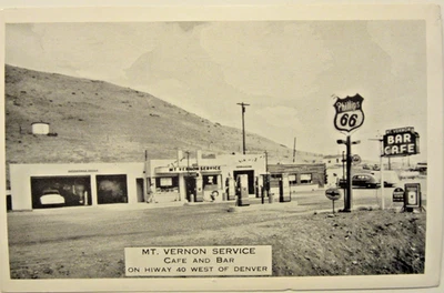 Phillip's 66 años 50, MT. ESTACIÓN DE SERVICIO VERNON, CO. en autopista 40. 5 1/2" x 3 1/2". Foto 1 de 4