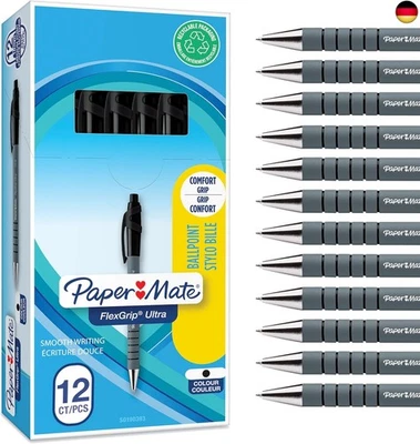 BESUCHE DEN PAPER MATE-STORE Paper Mate Flexgrip Ultra-Druckkugelschreiber | mittlere Spitze (1,0 mm) |
