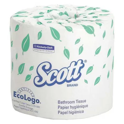 Kimberly-Clark Professional 05102 Scott Bathroom Tissue, Standard, 1 Ply, 1210 - Image 1 of 4