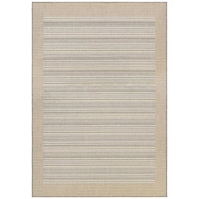 Monaco Outdoor Area Rug - Bowline 3'9" X 5'5" Rectangle in Cocoa Natural and ... - Image 1 of 4