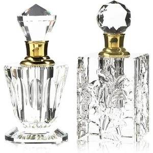 Crystal Parfum Flakon Set, Vintage Style (2 Stück) - Bild 1 von 9