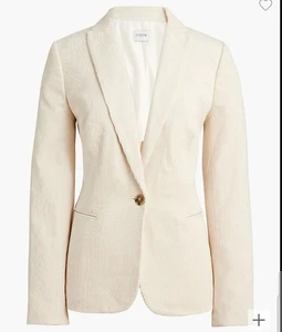 J.CREW Women's Corduroy one-button blazer size 14 (L), style BS921 NEW - Picture 1 of 12