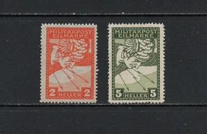 S7208 Bosnia y Herzegovina 1916 Entrega especial 2v.   MVLH - Imagen 1 de 1