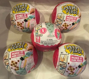 Miniverse Lot Of 5 Diner Series 1 Set Surprise Blind Bag Ball- NEW SEALED! - Picture 1 of 8