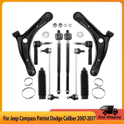 10pcs Front Lower Control Arms Ball Joints For 2007-2017 Jeep Patriot Compass - Изображение 1 из 4