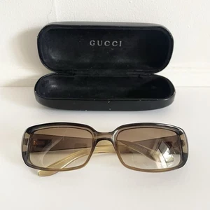 Vintage Y2K Gucci Sunglasses GG 2455/S T7V Brown Logo Plate Optyl Italy Gradient - Picture 1 of 20