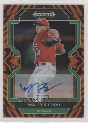 2022 Panini Prizm Draft Picks Tiger Stripes /25 Walter Ford #PDP74 Auto - Image 1 of 2