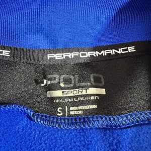 Polo Ralph Lauren Sport Performance Track Zipper Front Jacket Blue S - Picture 1 of 7