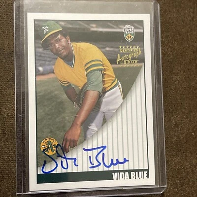 2002 Topps Super Teams #STA-VB Vida Blue Autographs - Image 1 of 2