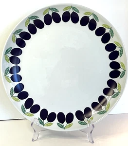 MCM Arabia Finland Pomona Plum Large Round Serving/ Cake/Chop Plate 1960s MINT - Picture 1 of 8