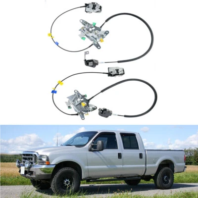 L&R Rear Door Latch Lock Cable Extended Cab For Ford F250 F350 99-07 2005 2006 - Image 1 of 4