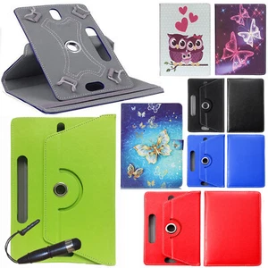 Universal Folio Flip Leather Case Cover For Android Tablet 7" 8" 9" 10" inch Tab - Picture 1 of 21