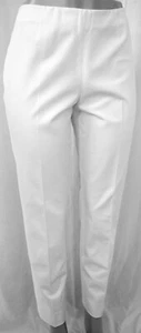 PEACE OF CLOTH WHITE CLASSIC WHITE COTTON/SPANDEX PANT SIZE 8 P#0019 - Picture 1 of 8