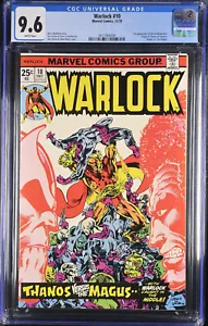 WARLOCK #10 CGC 9.6 WHITE PAGES ORIGIN OF THANOS CGC #4417466006 - Bild 1 von 2